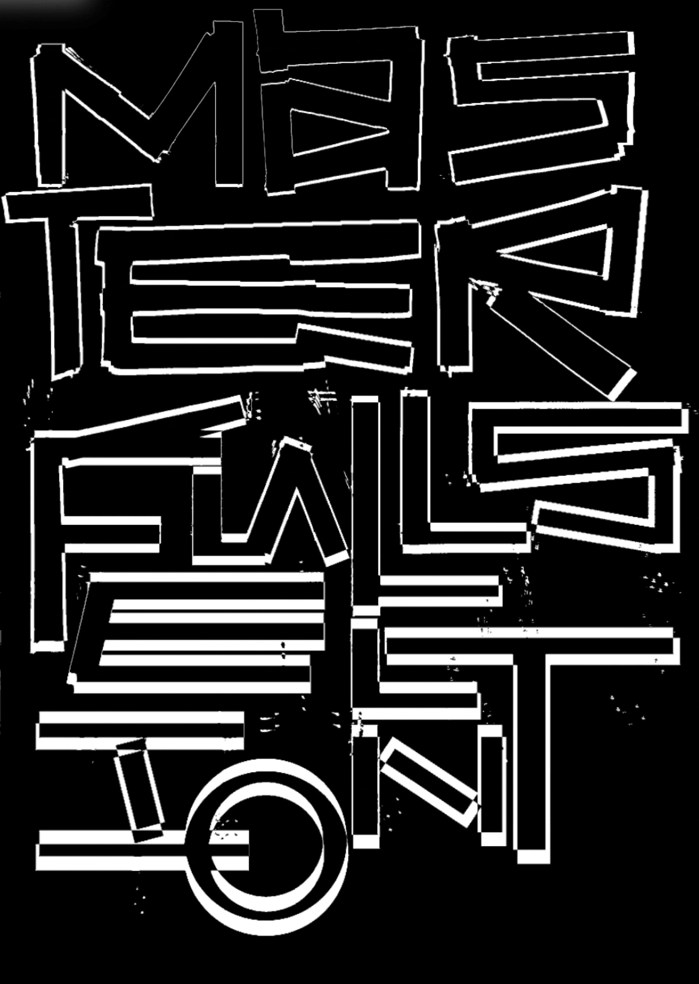 Master Fill Text poster